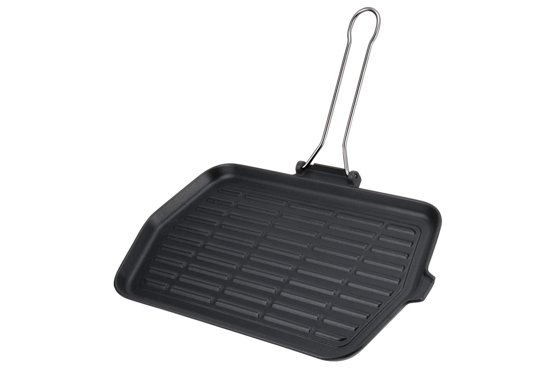 Ilsa Dietella Bistecchiera Rettangolare 36x23 cm In Ghisa Smaltata - Adatta per Induzione