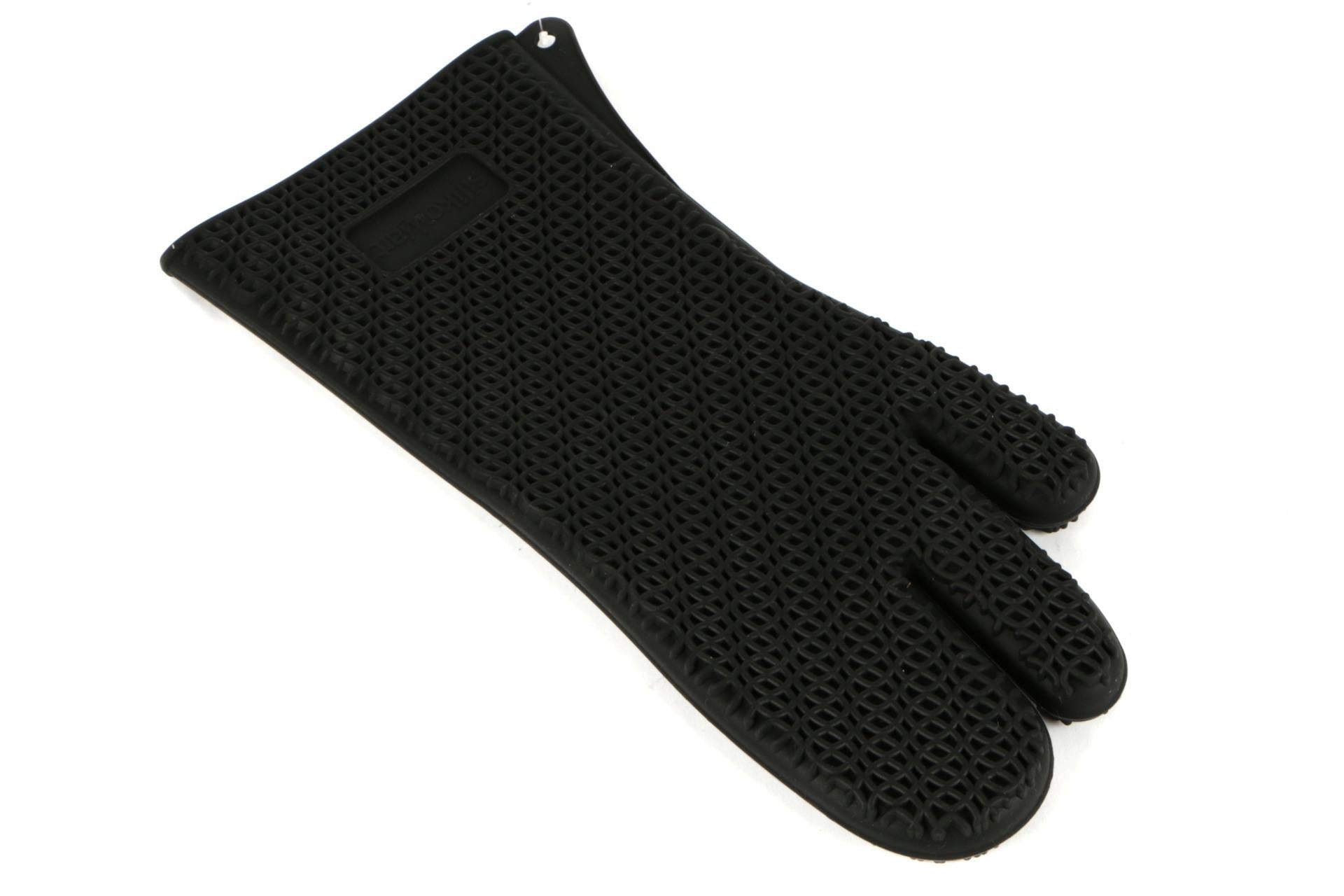 Silikomart Guanto da Forno in Silicone Nero - Resistente Fino a 230°C, Antiscivolo, Lavabile in Lavastoviglie