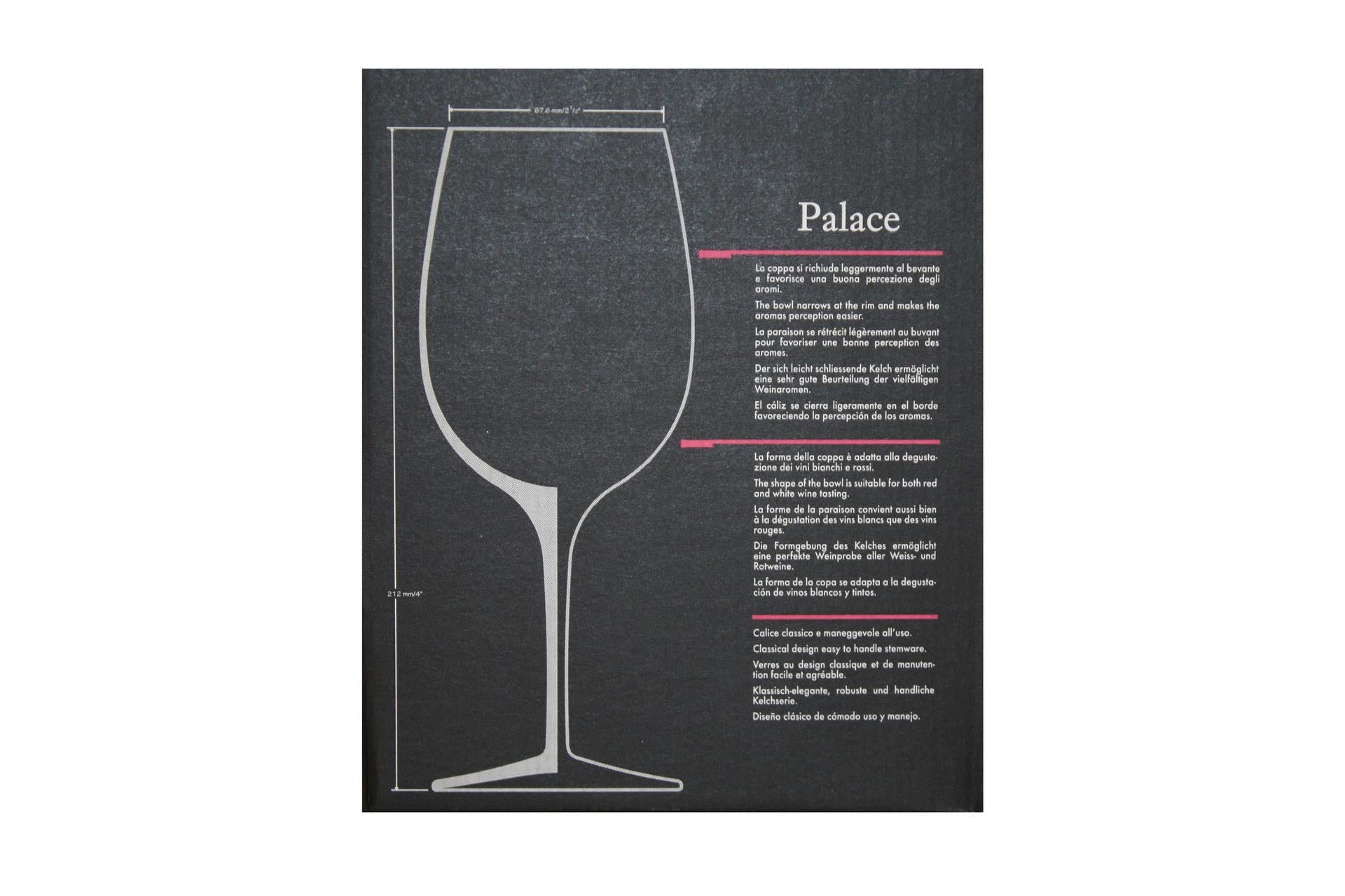 Bormioli Luigi Palace Set 6 Calici Goblet 48 cl - Linea Robusta ed Elegante - Set 6 Pz 5