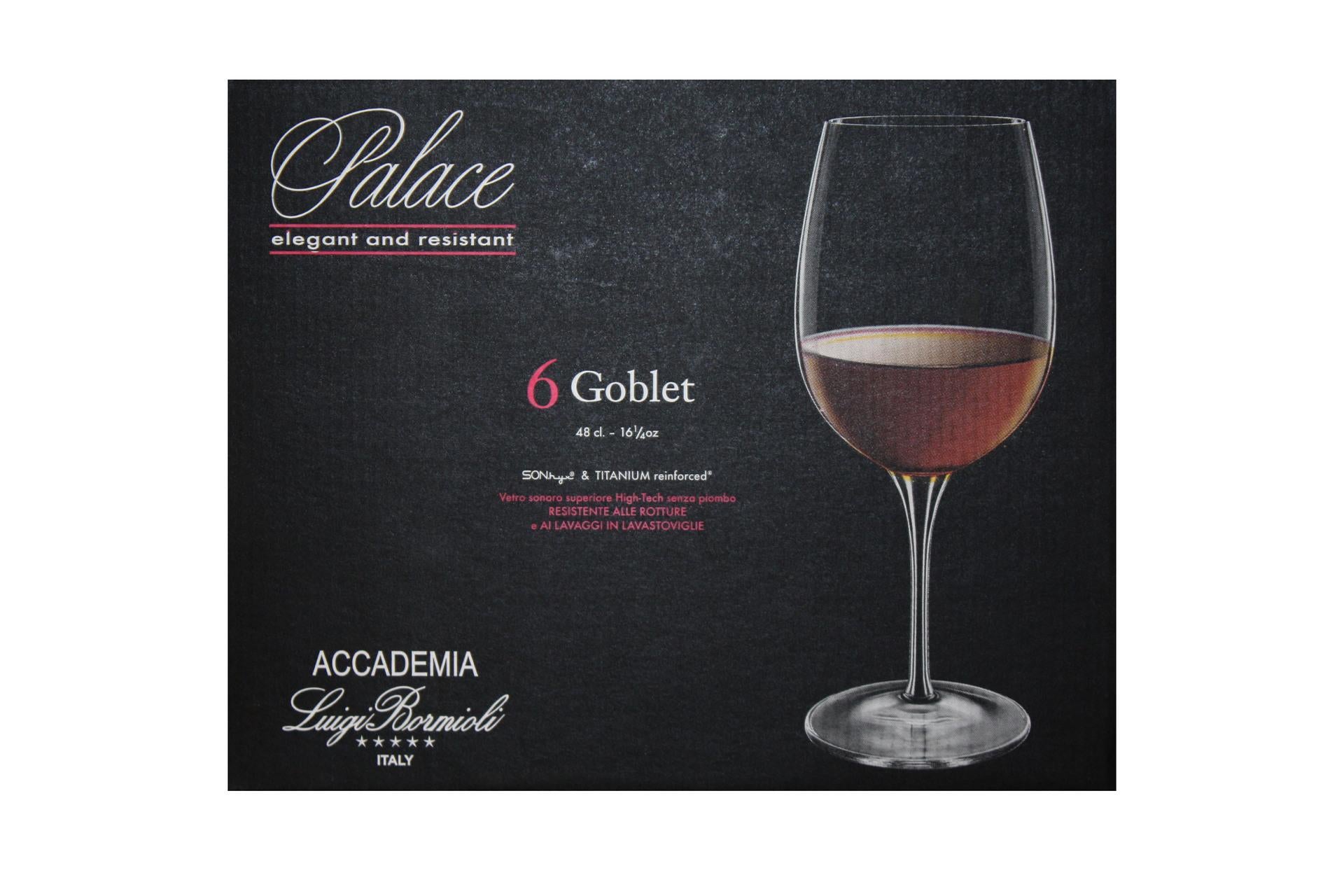 Bormioli Luigi Palace Set 6 Calici Goblet 48 cl - Linea Robusta ed Elegante - Set 6 Pz 7