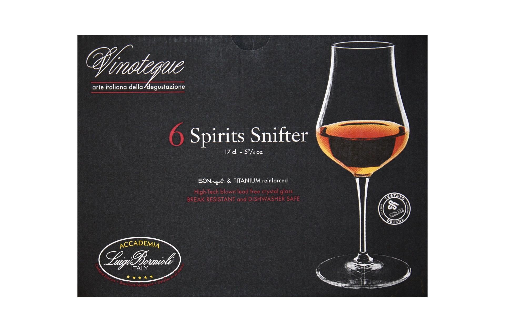 Bormioli Luigi Vinoteque Set 6 Calici Spirits Snifter Cl.17 - Vetro Sonoro Superiore High Tech Senza Piombo - Set 6 Pz 7