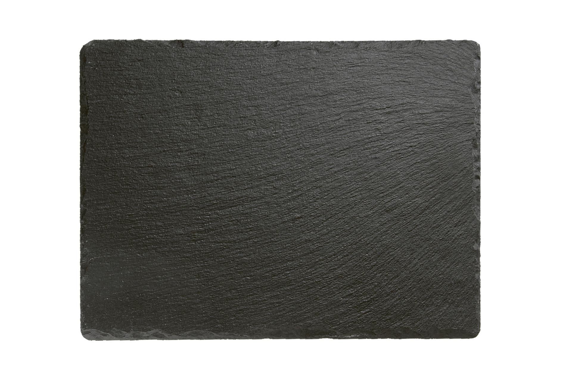 APS Vassoio In Ardesia Naturale 26.5 x 20.5 cm - Spessore 6-9 mm Con Piedini Antiscivolo