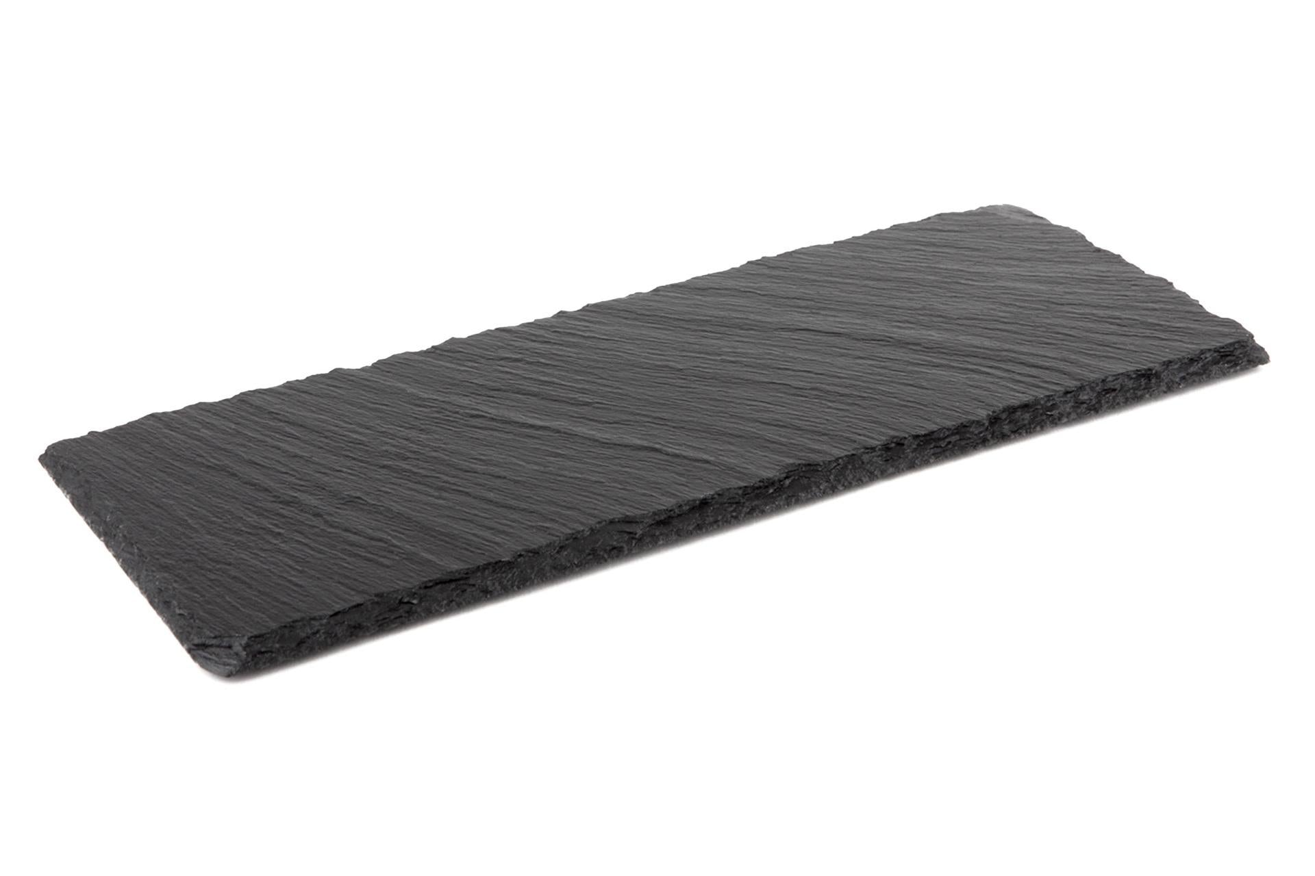 APS Vassoio In Ardesia Naturale 30 x 12 cm Spessore 6-9 mm Con Piedini Antiscivolo