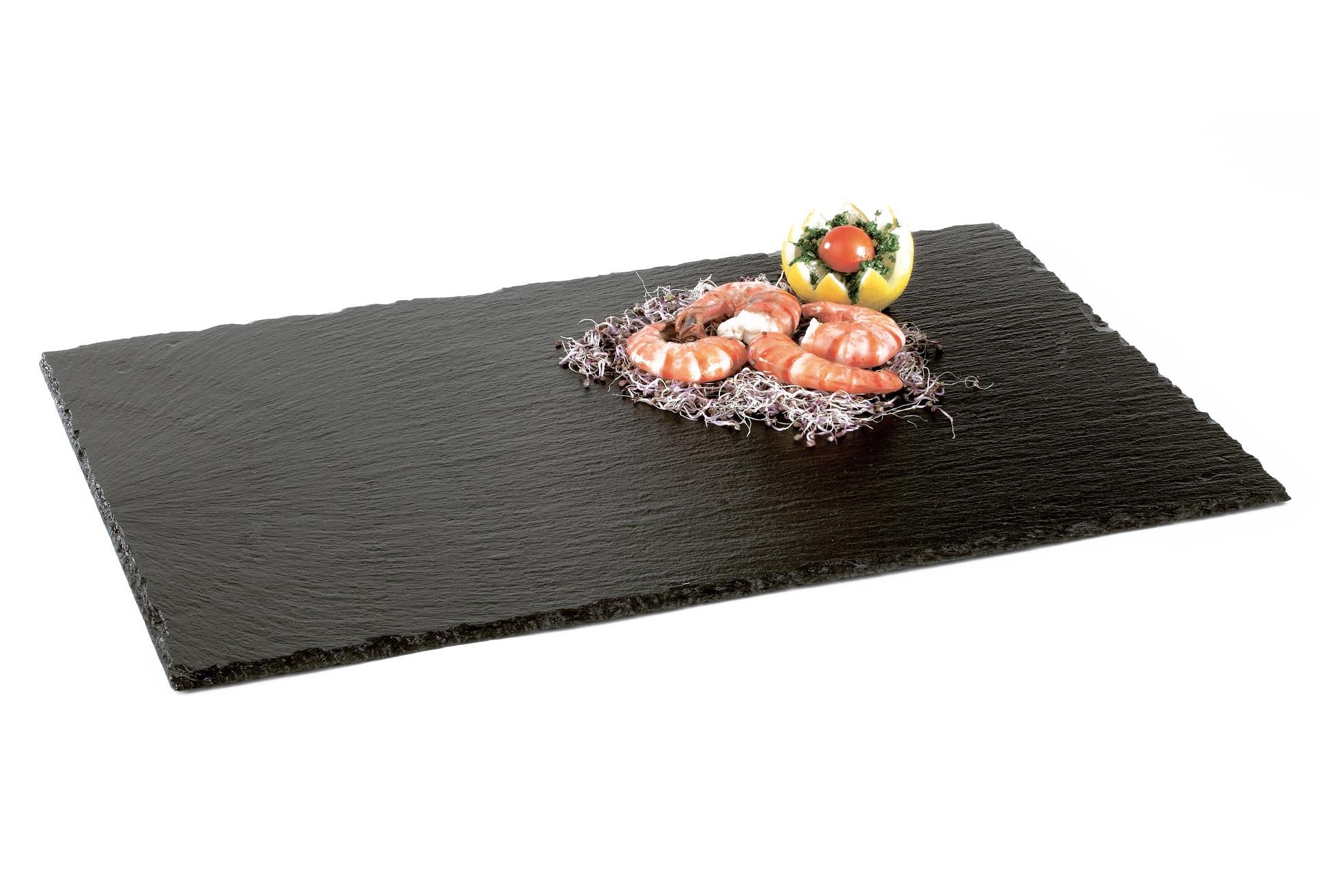 APS Vassoio In Ardesia Naturale GN 1/1 - 53 x 32.5 cm Con Piedini Antiscivolo 5
