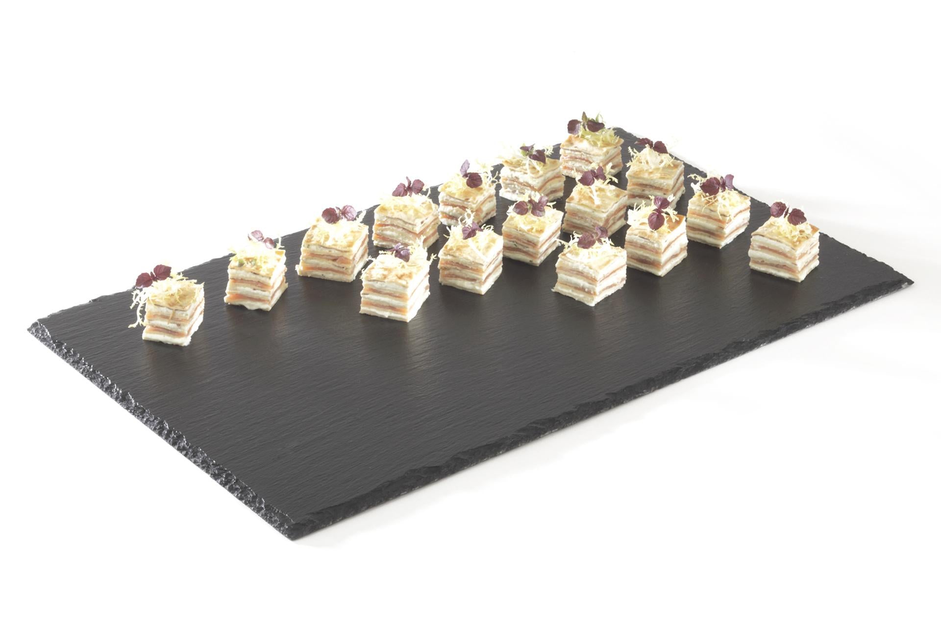 APS Vassoio In Ardesia Naturale GN 1/1 - 53 x 32.5 cm Con Piedini Antiscivolo 7