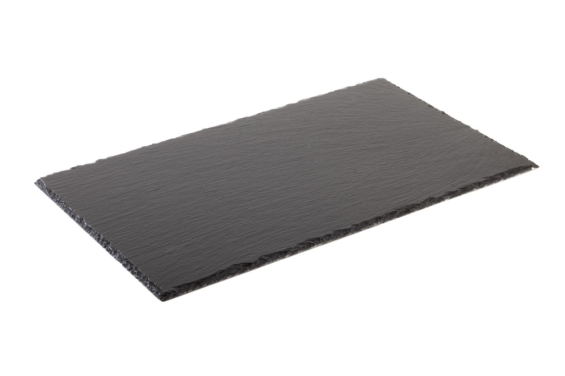 APS Tovaglietta Rettangolare In Ardesia Naturale 45 x 30 cm Con Piedini Antiscivolo