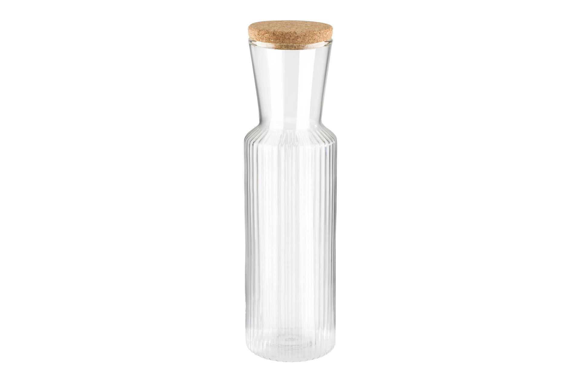 APS Lines Caraffa In Vetro 0.9 L Con Tappo In Sughero