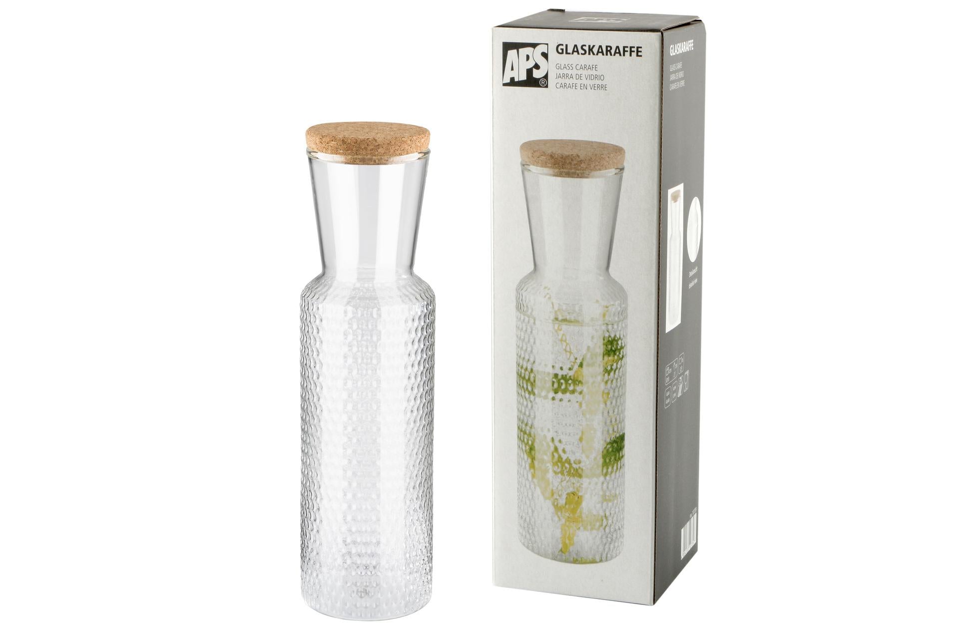 APS Dots Caraffa In Vetro 0.9 L Con Tappo In Sughero 3