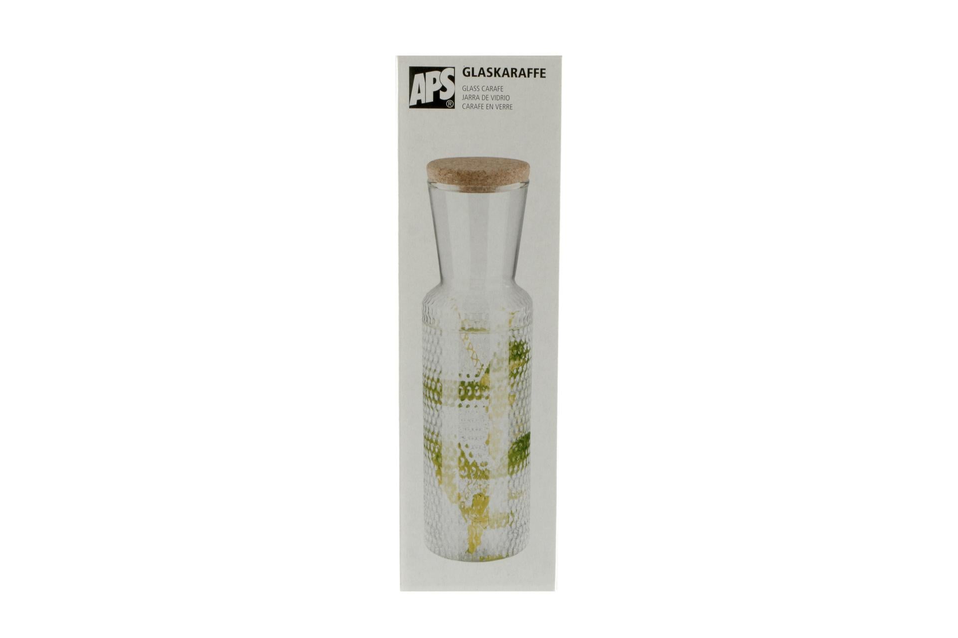 APS Dots Caraffa In Vetro 0.9 L Con Tappo In Sughero 5