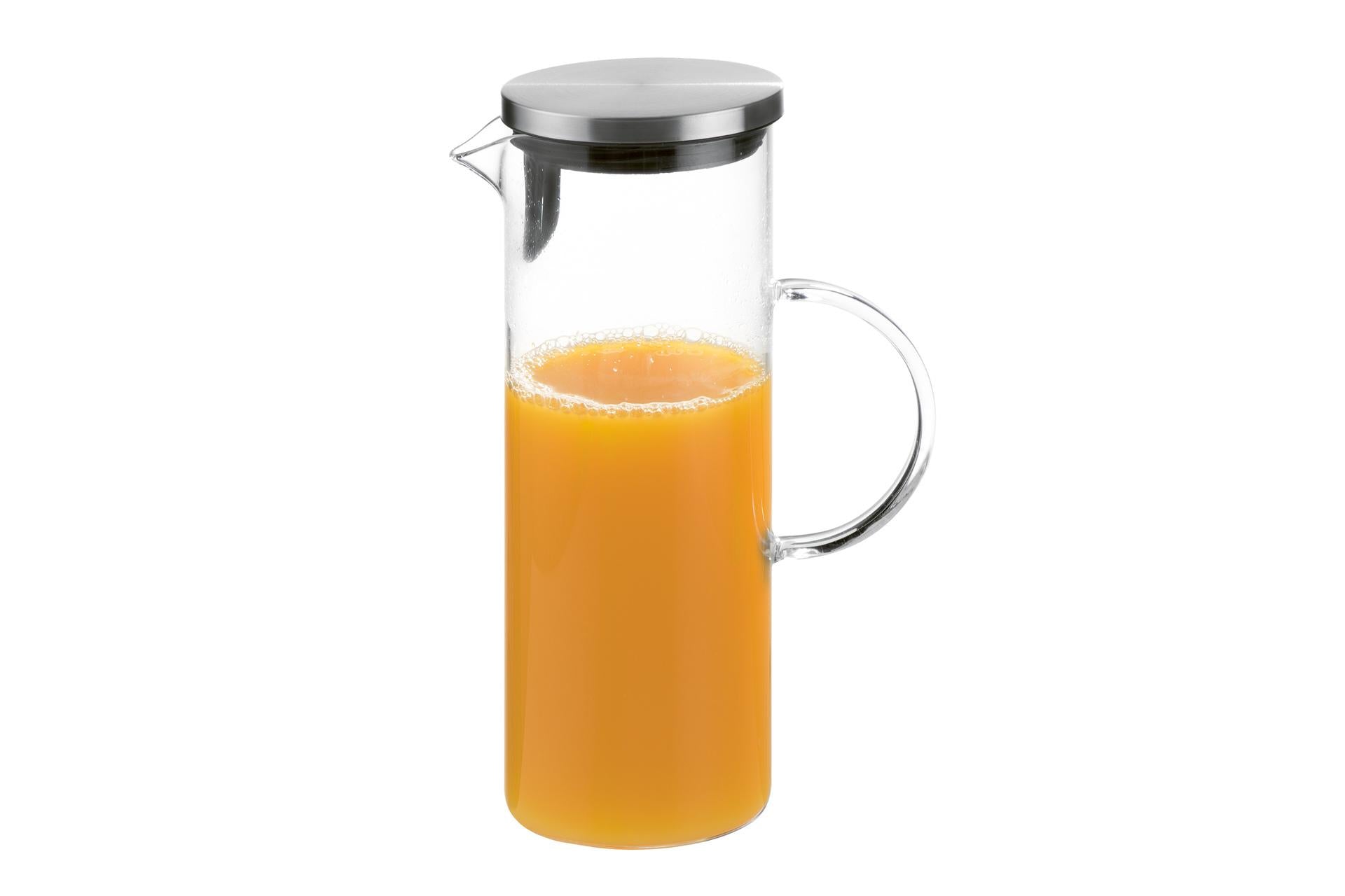 APS Caraffa In Vetro Con Tappo Inox 1.5 L - Ø9.5 x H.27 cm