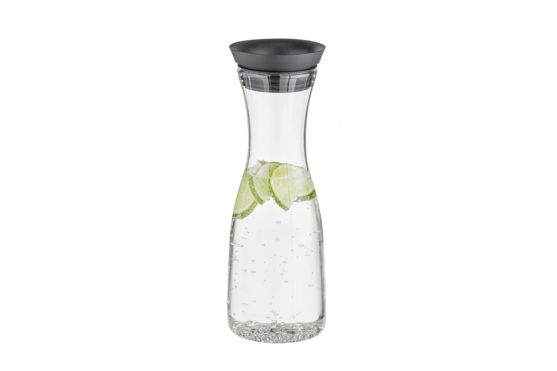 APS Caraffa In Vetro Con Tappo Inox Lt.1.0 - Ø9.5 x H.29 cm