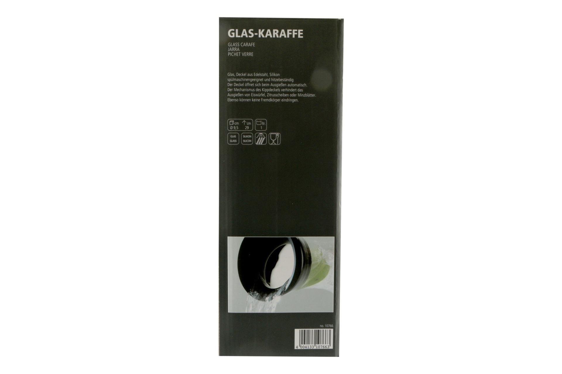 APS Caraffa In Vetro Con Tappo Inox Lt.1.0 - Ø9.5 x H.29 cm 7