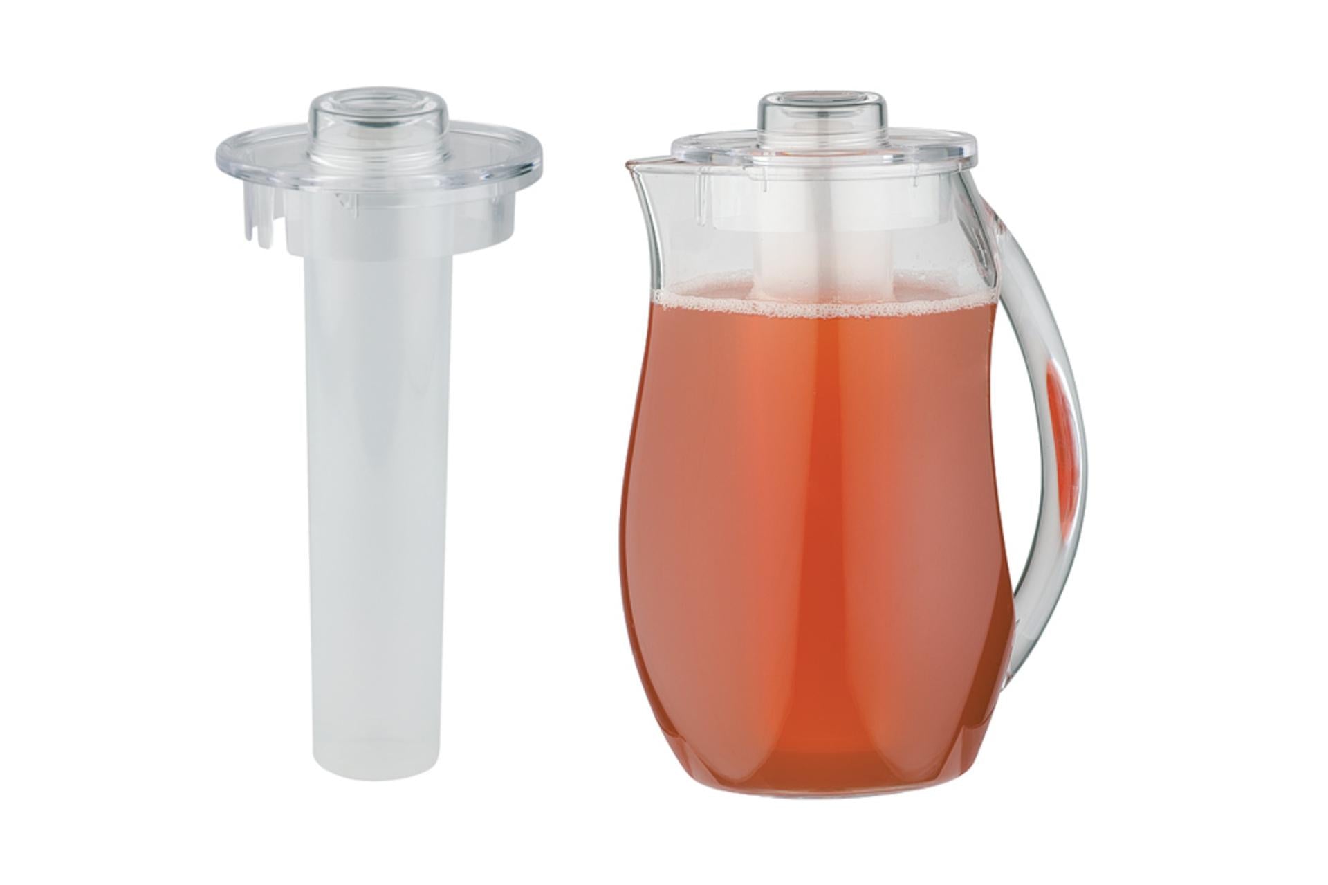APS Caraffa per Succhi 2.8L - 13 x H.27 cm In Plastica Con Tubo Refrigerante