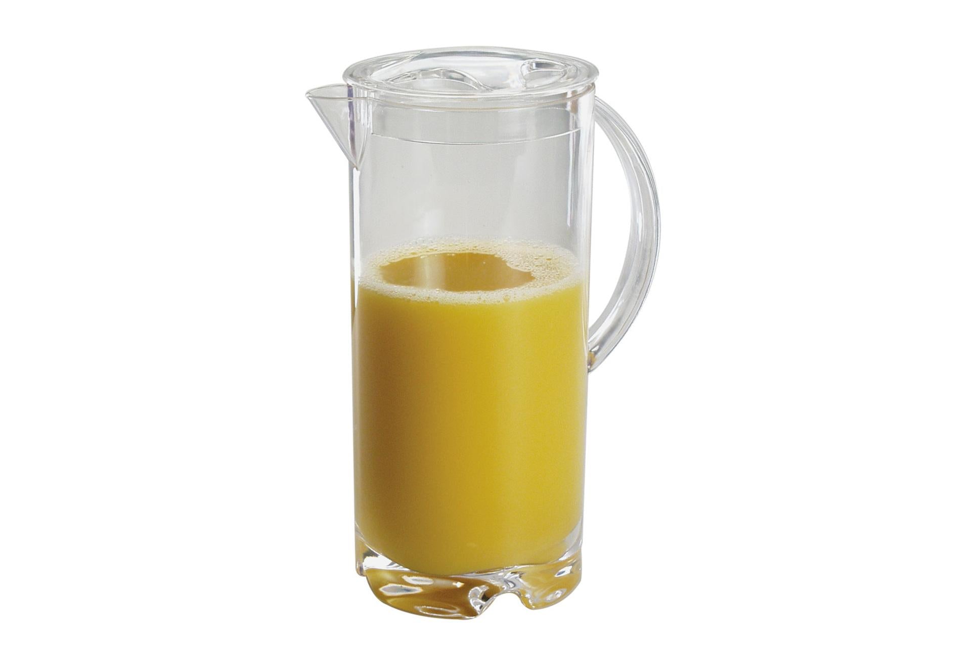 APS Caraffa per Succhi In Plastica Con Coperchio 2 Litri - 12 x H.26 cm