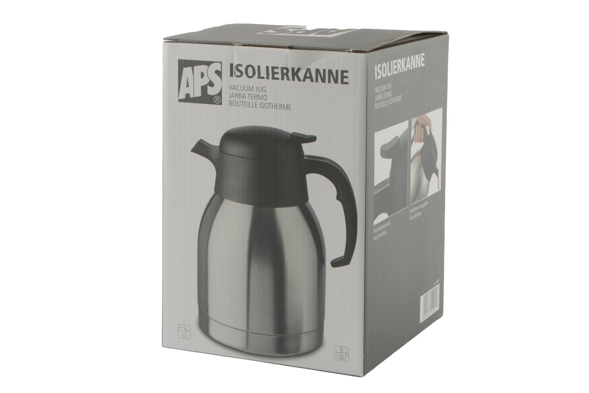 APS Classic Caraffa Isotermica Inox-Polipropilene a Doppia Parete 1.5L - 14 x H.22 cm 4