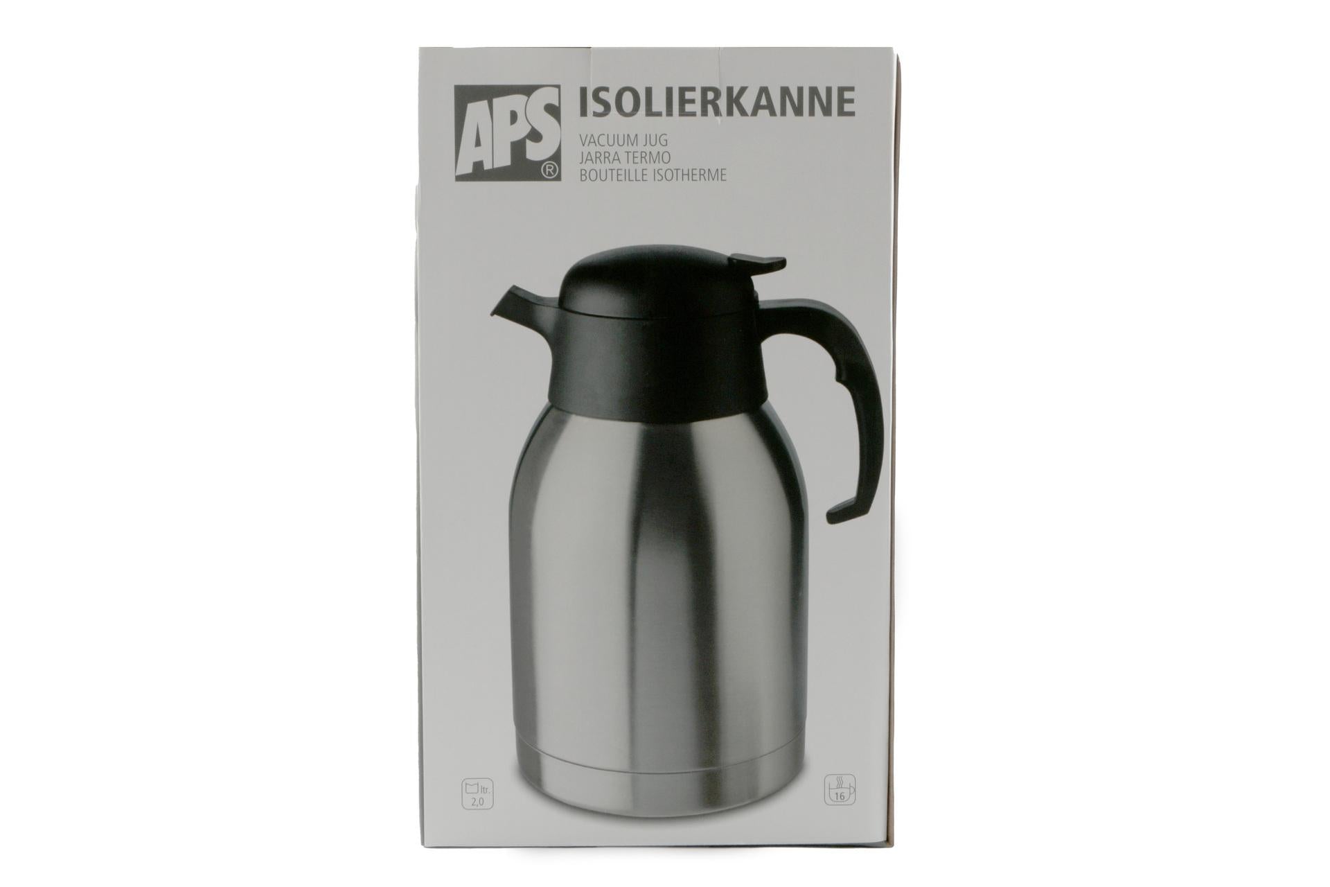 APS Classic Caraffa Isotermica Inox-Polipropilene a Doppia Parete Lt.2.0 - 14 x H.25 cm 4