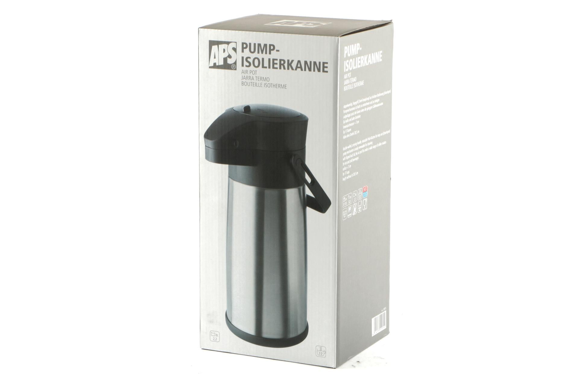 APS Budget Airpot Isotermico 2,2 L In Acciaio Inox Doppia Parete 6
