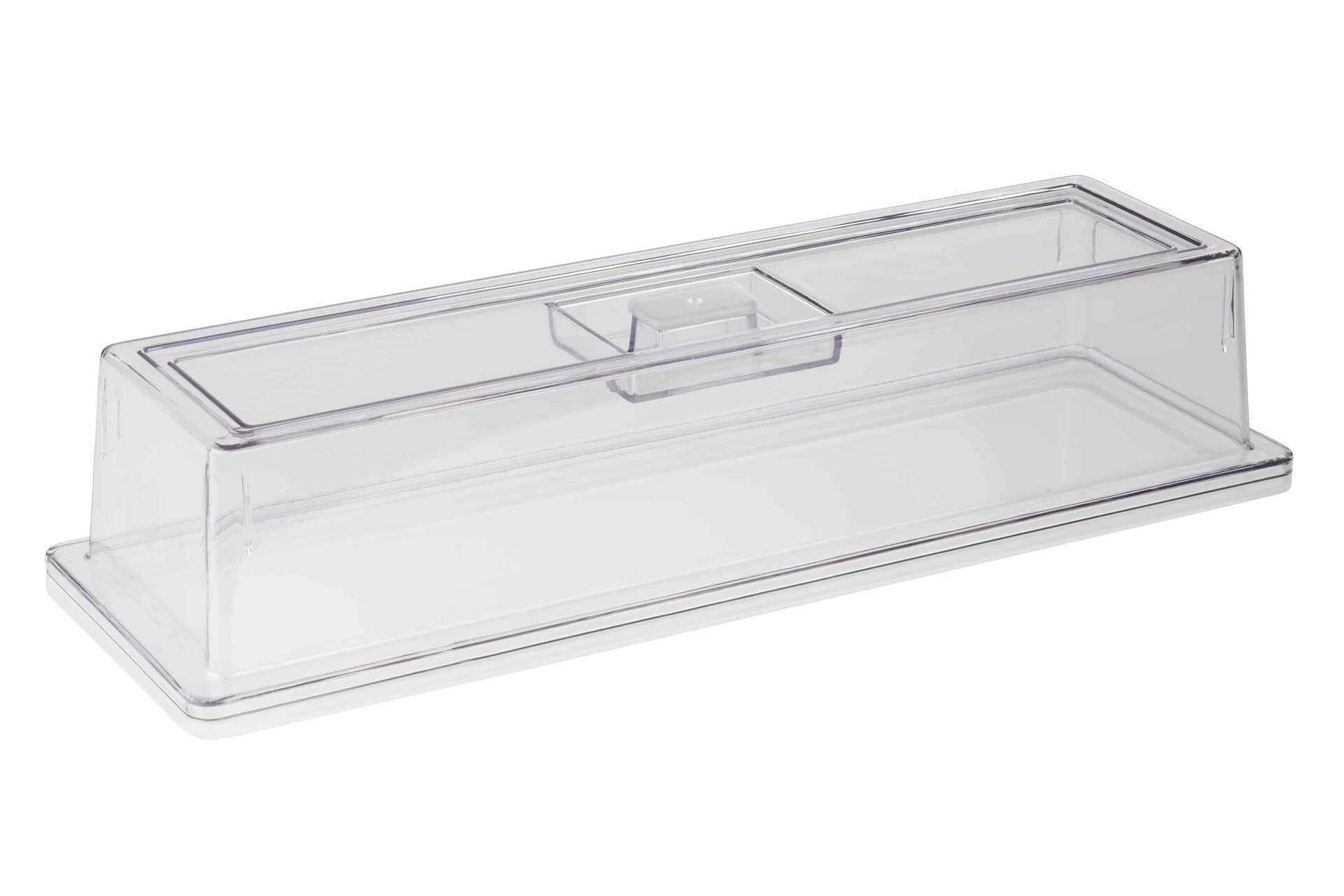 APS Coperchio Policarbonato GN 2/4 H.10.5 cm - 53 x 16.2 cm Spessore 3 mm