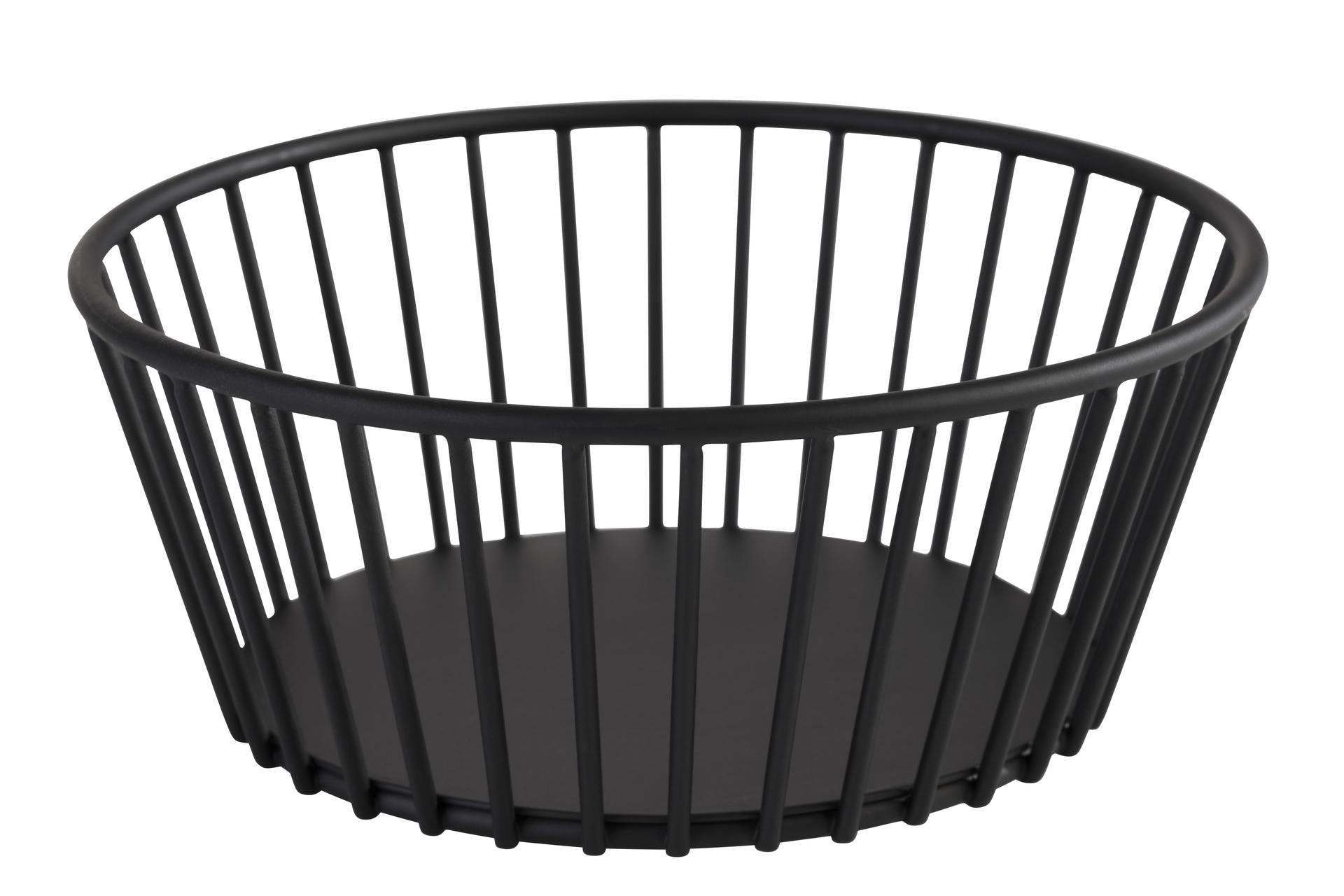 APS Urban Cestino Rotondo Ø17 cm - H.7 cm In Metallo Nero