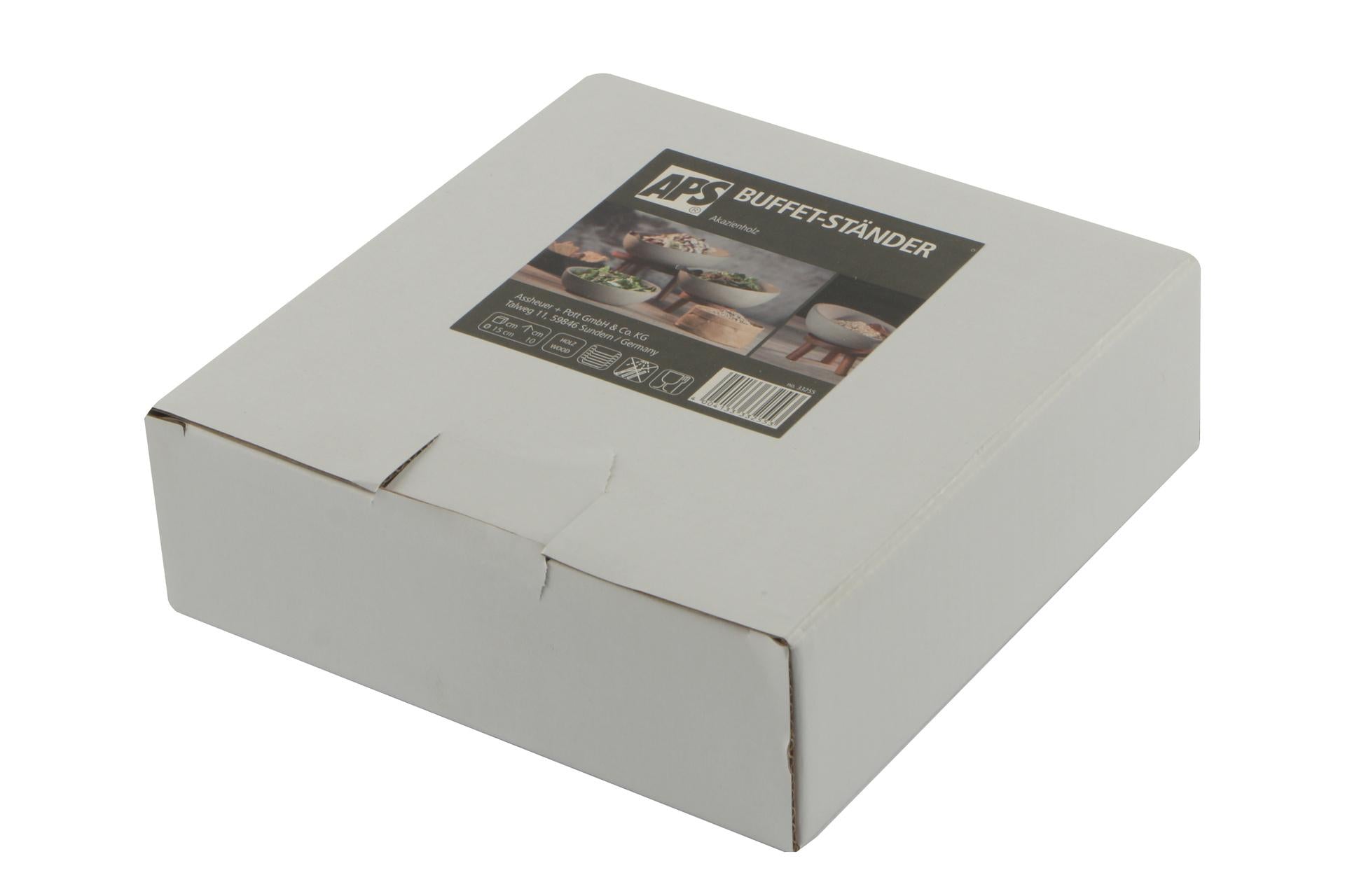 APS Alzata Buffet In Acacia H.10 cm - Ø15 cm In Legno di Acacia 3