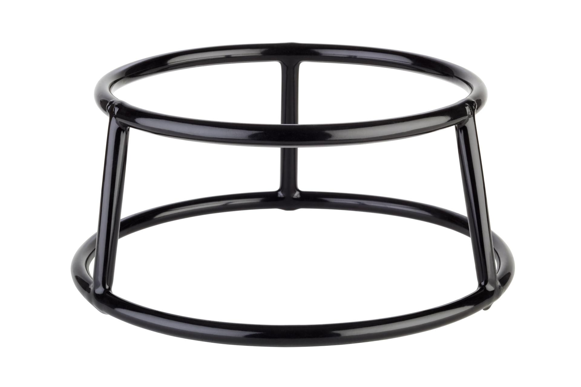 APS Multi-Supporto Buffet Base Tonda Ø18-15.5 cm - H.8 cm In Metallo e PVC Con Rivestimento Antiscivolo Nero