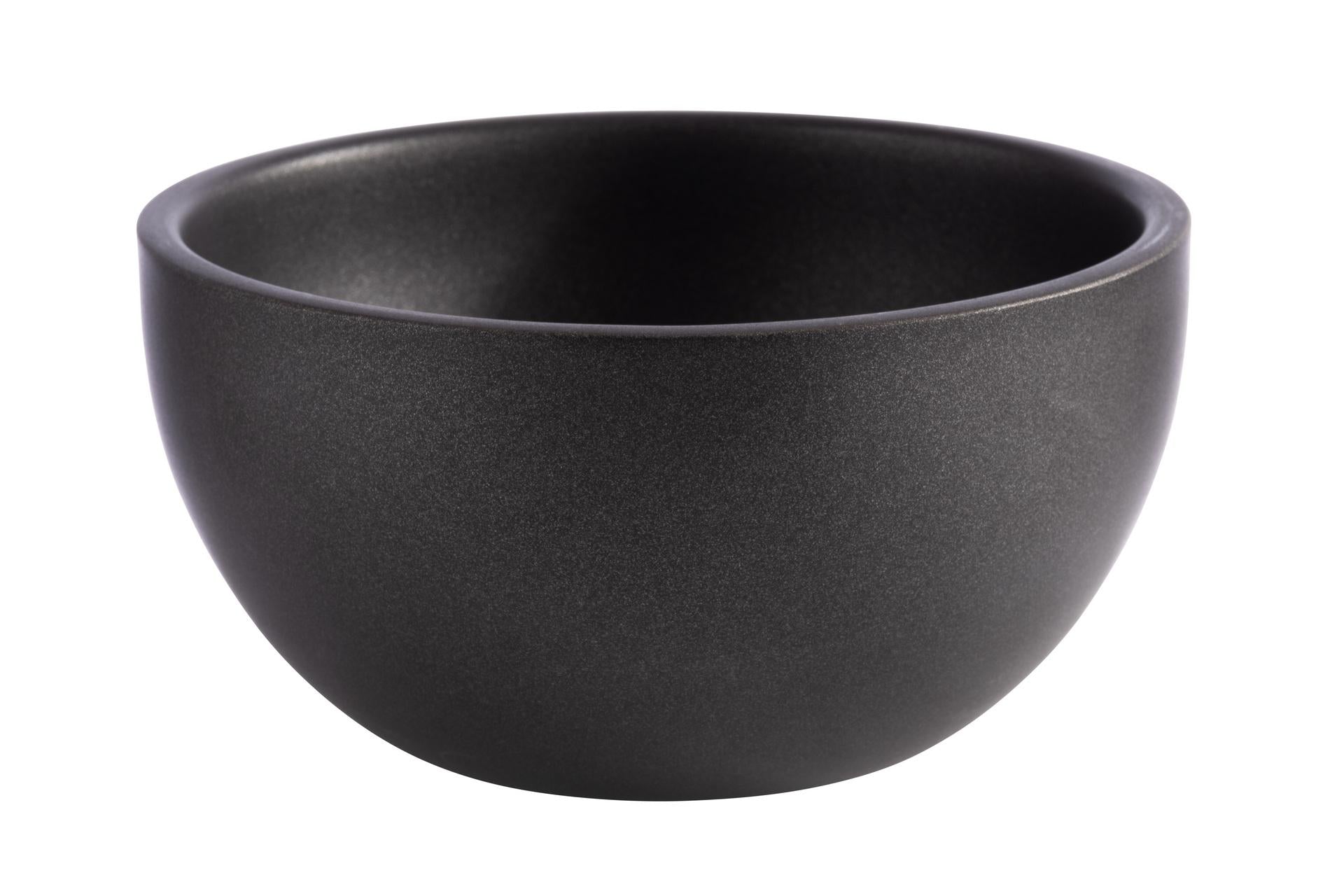 APS Levante Ciotola Acciaio Inox Grigio/Nero H.8.5 cm - Ø17 cm Capacità 0.9 Litri - Set 12 Pz