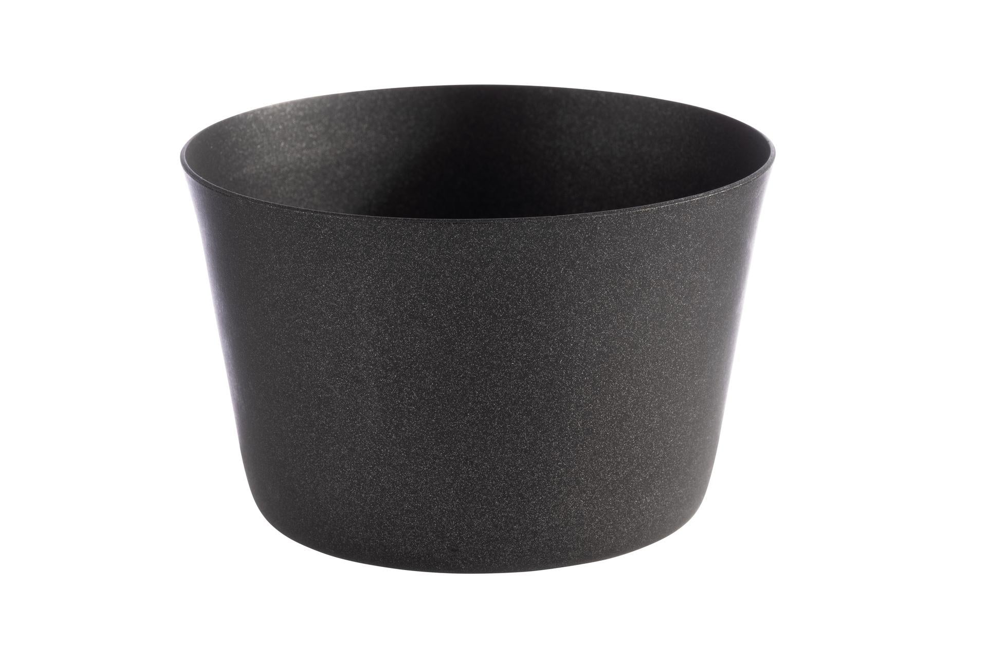 APS Levante Ciotola H.5.5 cm - Ø8.5 cm In Acciaio Inox Grigio Nero 0.2 Litri - Set 24 Pz