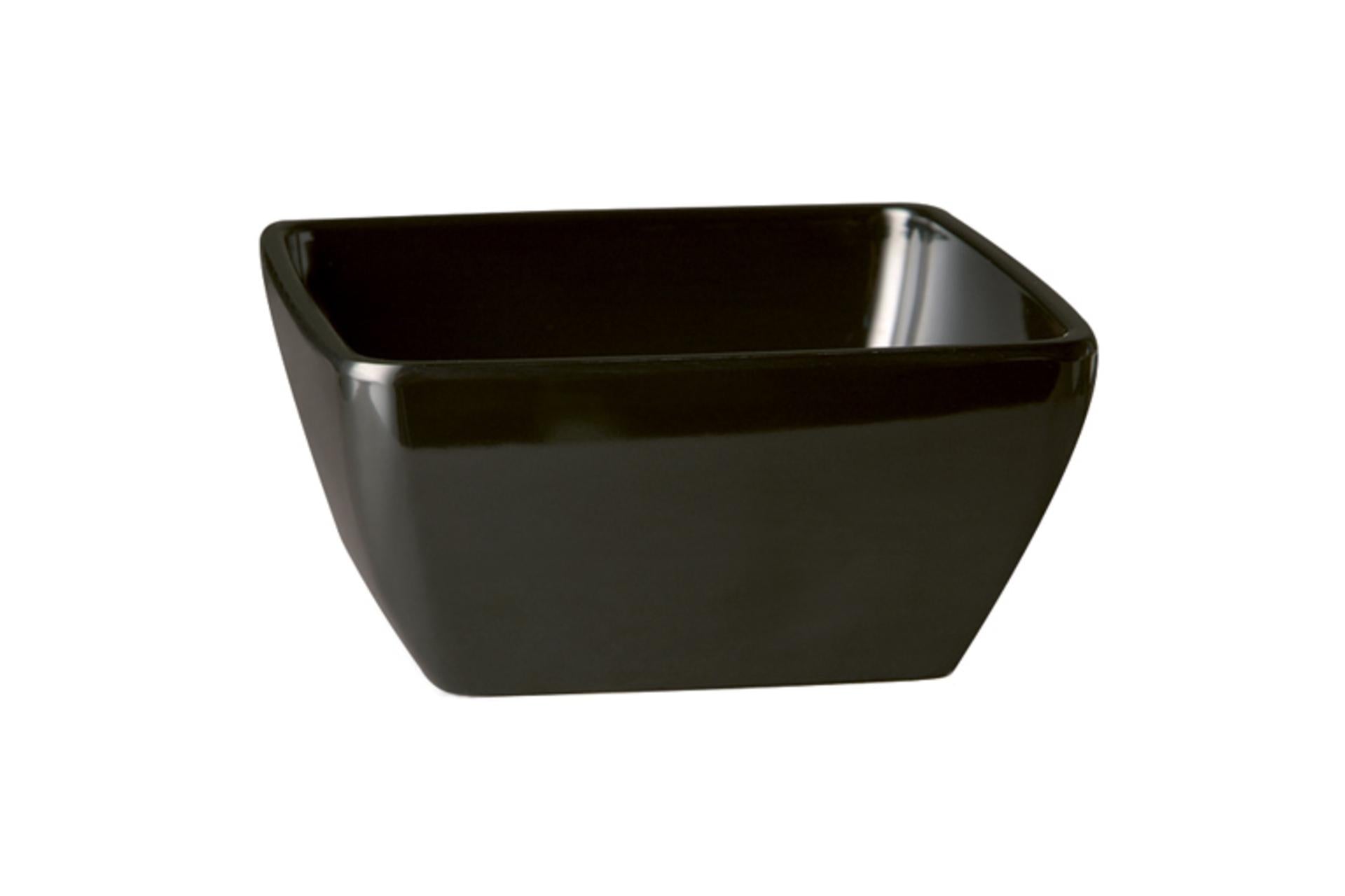 APS Pure Coppetta Quadra Infrangibile 9x9 cm - H.4 cm In Melamina Nera Impilabile - Set 20 Pz