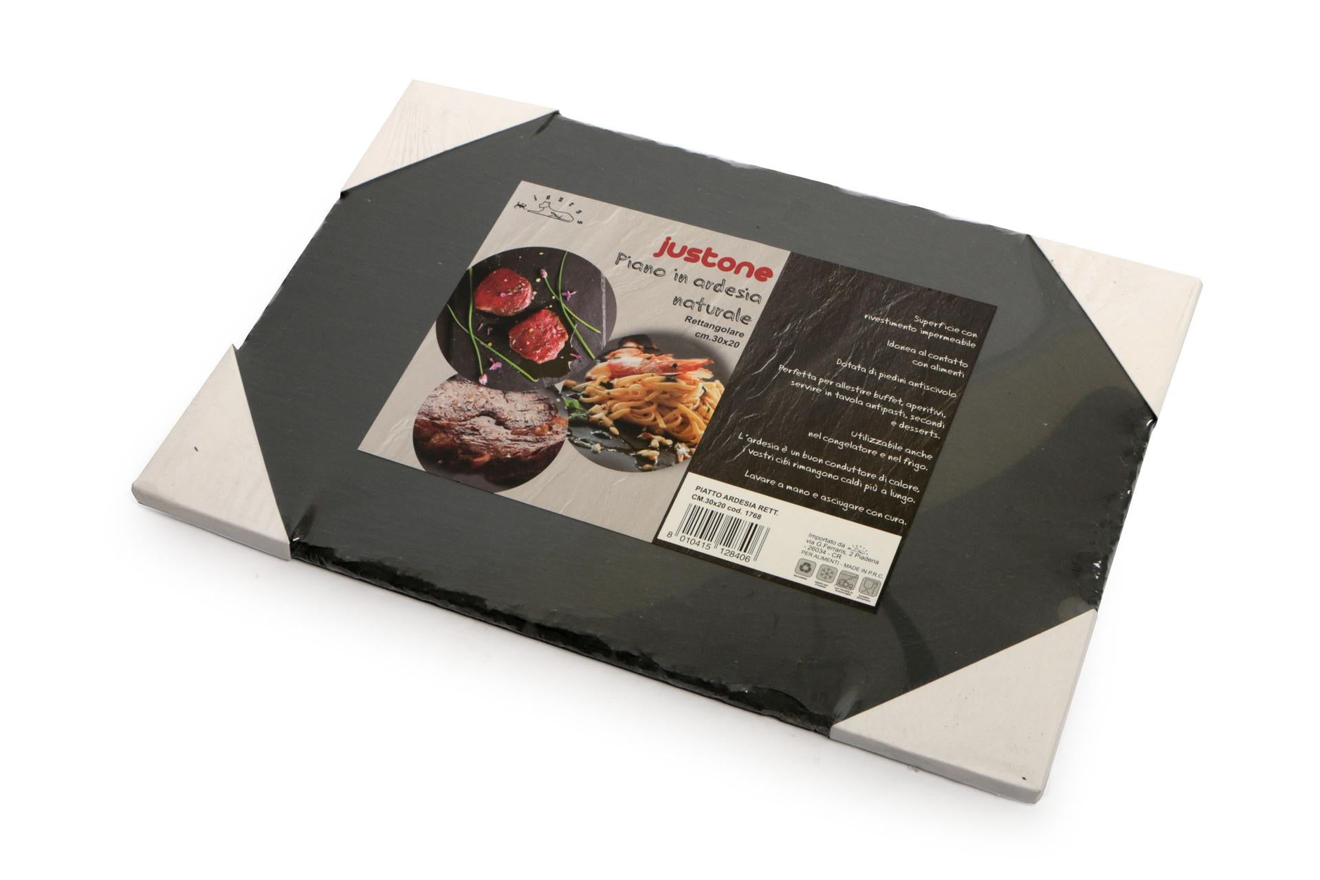Import Tavola Professional Justone Piatto Rettangolare 30 x 20 cm In Ardesia Naturale - Set 6 Pz 4