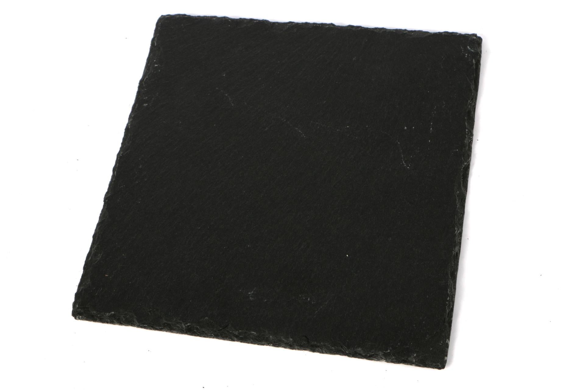 Import Tavola Professional Piatto Quadrato 30x30 cm In Ardesia Naturale - Set 6 Pz