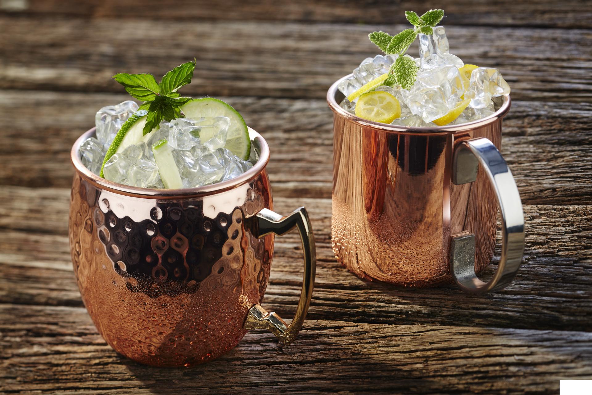 APS Tazza Moscow Mule 50 cl - H.10 cm In Acciaio Inox Martellato Effetto Rame