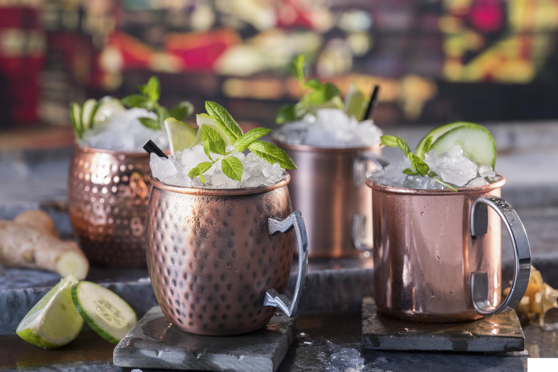 APS Tazza Moscow Mule 50 cl - H.10 cm In Acciaio Inox Martellato Effetto Rame 3