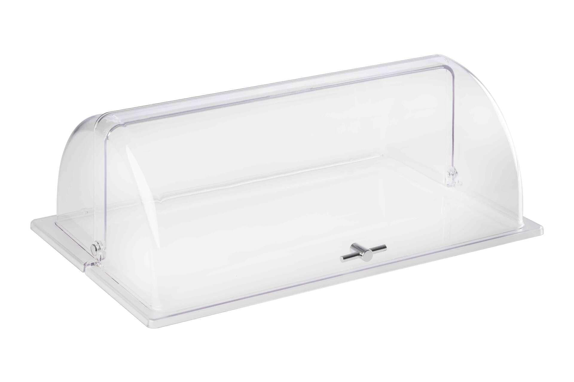 APS Coperchio Rolltop GN 1/1 H.19 cm - 53 x 32.5 cm In Policarbonato Con Manico Cromato