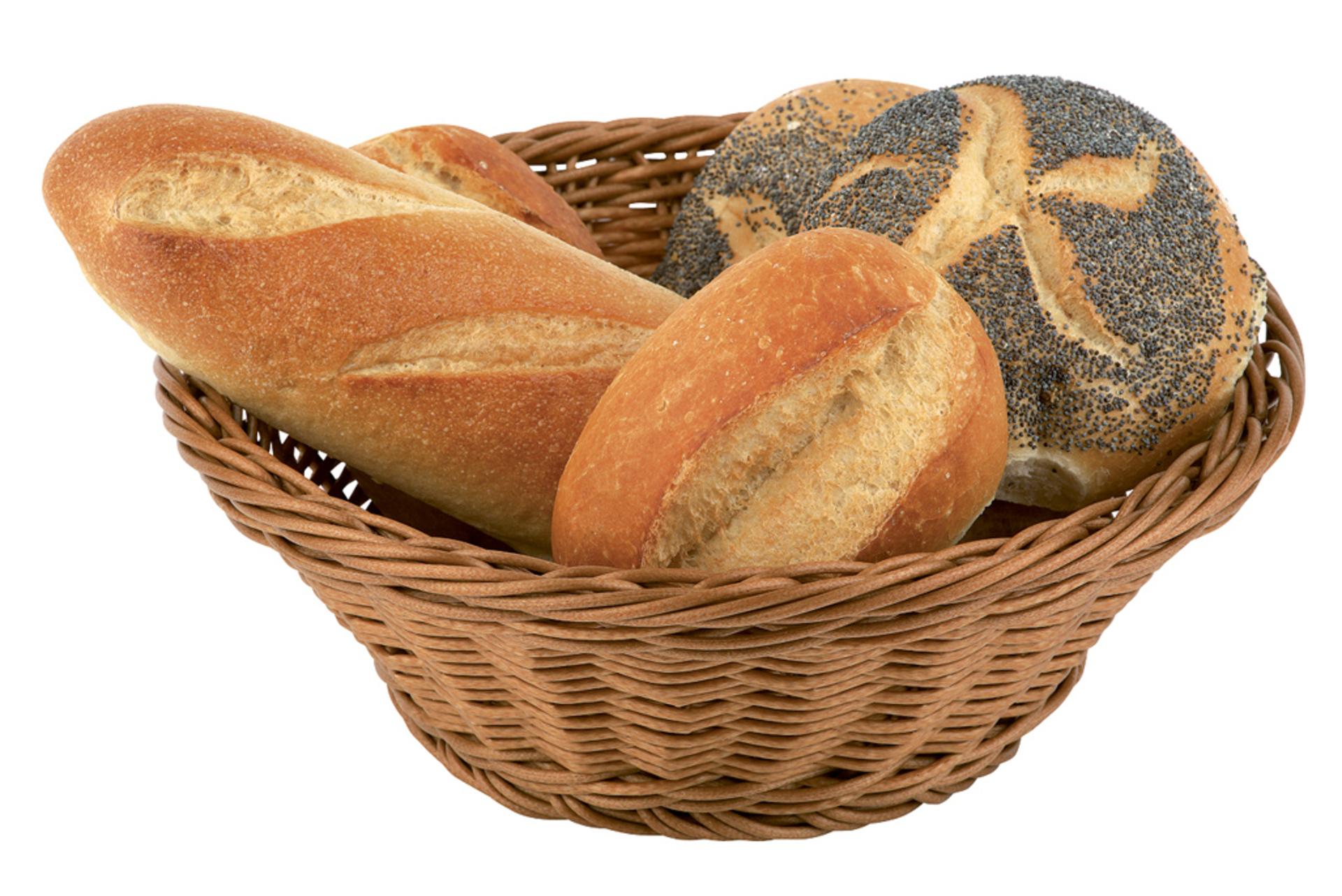 APS Cestino Pane Rotondo Ø19 cm - H.9.5 cm In Polipropilene Beige