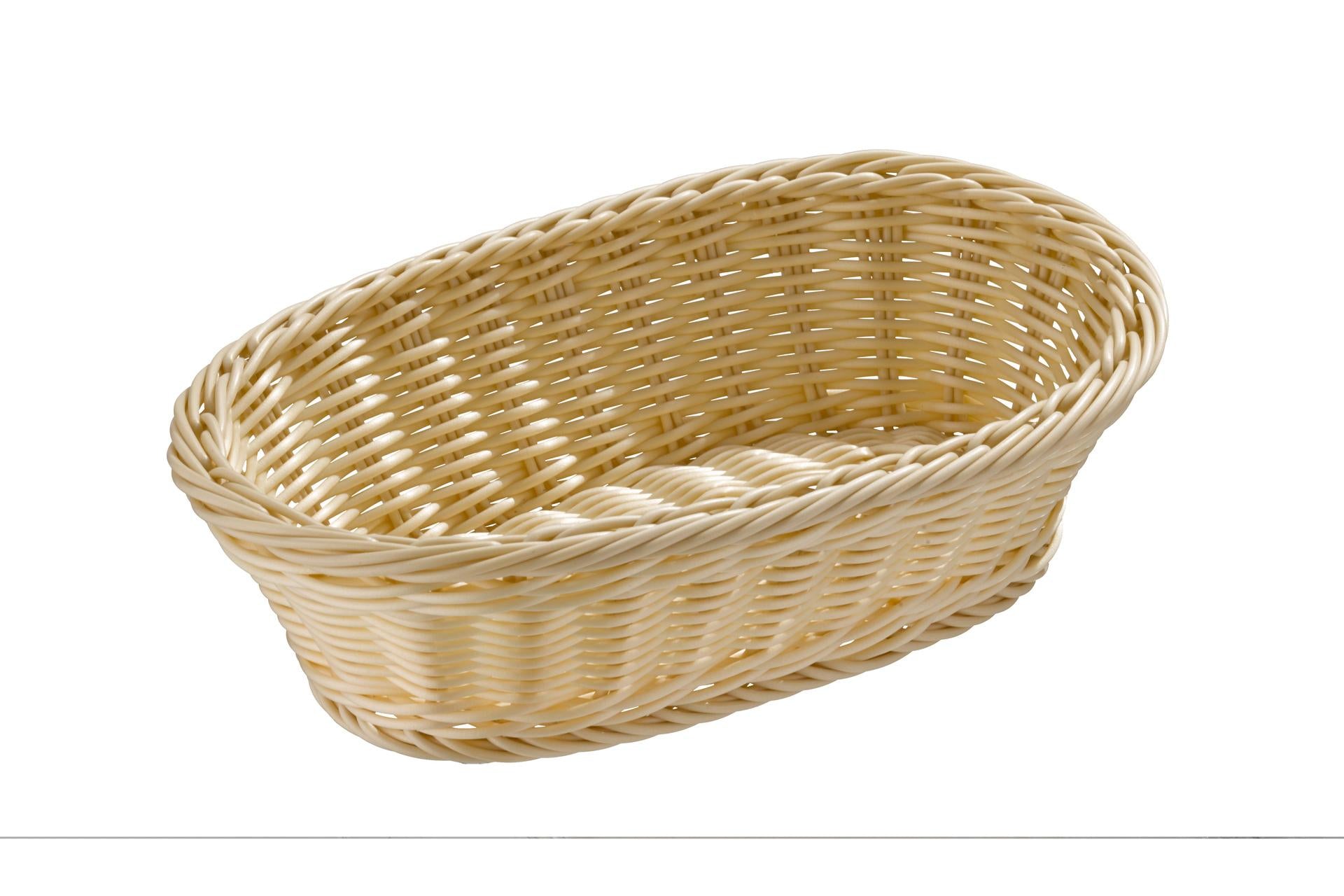 APS Cestino Pane Ovale 28.5 x 17 x H.8.5 cm In Polipropilene Beige 1