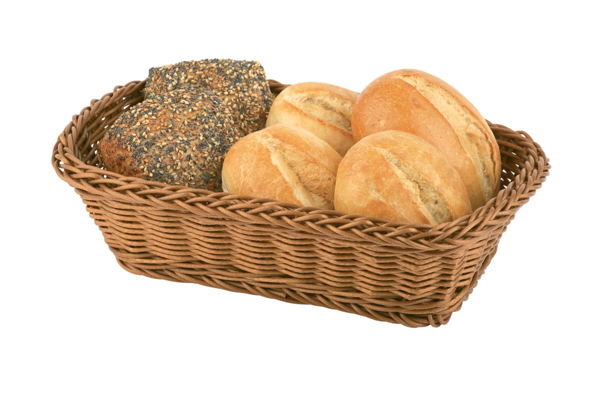 APS Cestino Pane Rettangolare 31.5 x 22 x H.8.5 cm In Polipropilene Beige 1