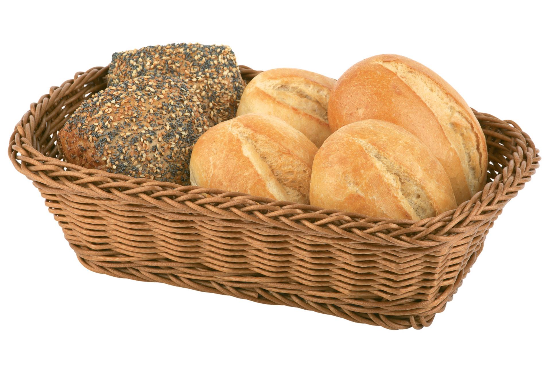 APS Cestino Pane Rettangolare H.8.5 cm - 31.5 x 22 cm In Polipropilene Marrone 1