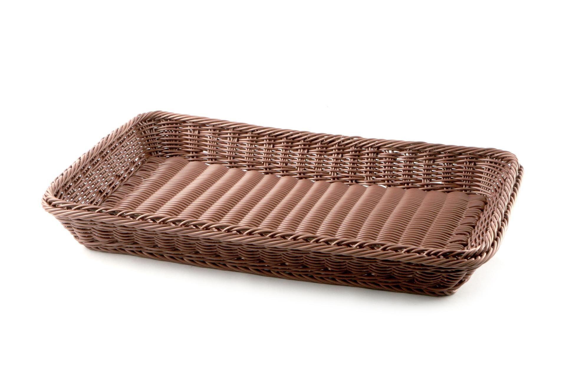 APS GN Line Cesta Buffet GN 1/1 H.6.5 cm - 53 x 32.5 cm In Polipropilene Marrone
