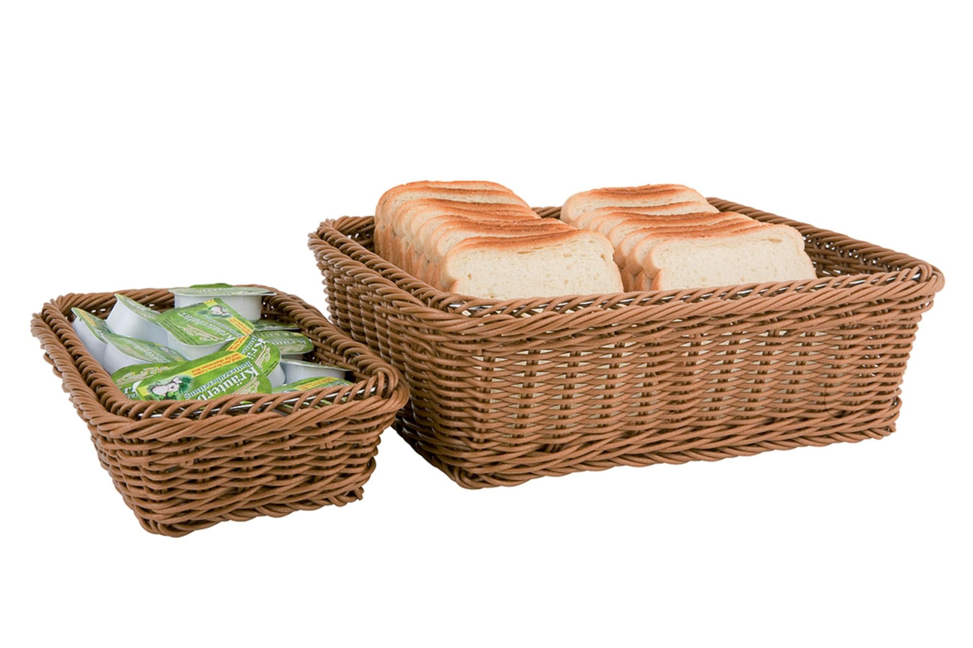 APS GN Line Cesta Buffet GN 1/3 - 32,5 x 17,6 x H.6,5 cm In Polipropilene Marrone