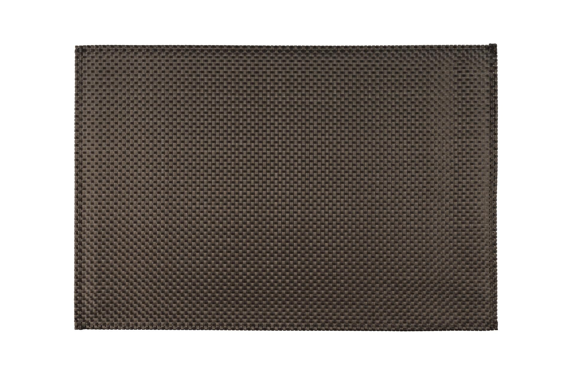 APS Tovaglietta Intrecciata Trama Stretta 45 x 33 cm Colore Platino In Poliestere - Set 6 Pz