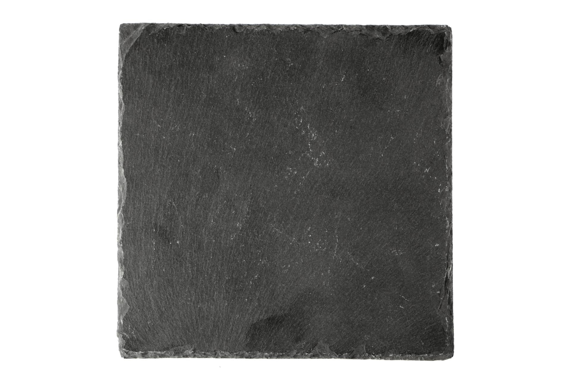 Import Tavola Professional Piatto Quadrato 20 x 20 cm In Ardesia Naturale - Set 6 Pz