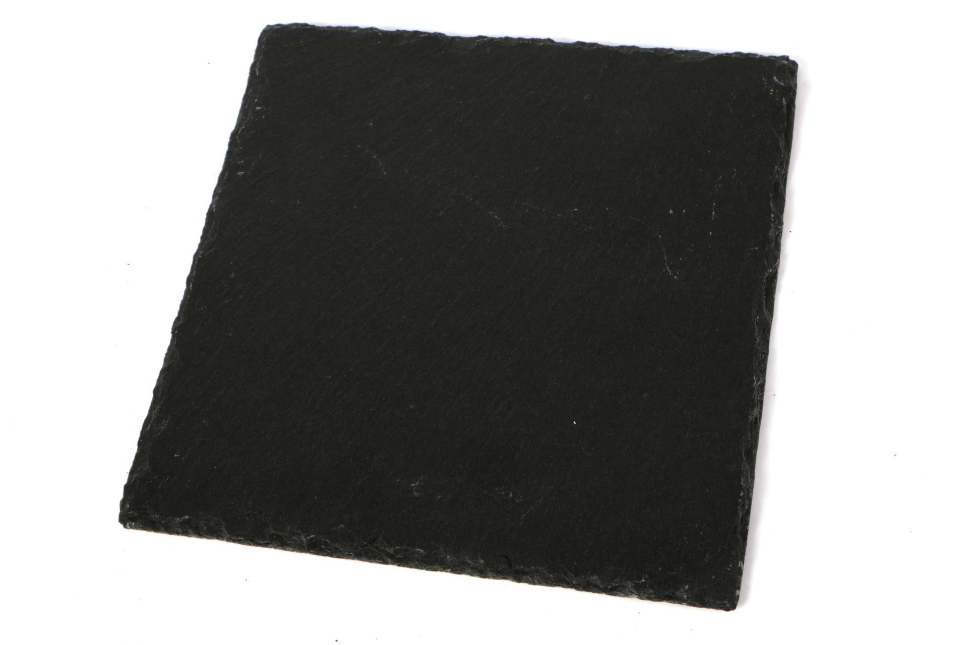 Import Tavola Professional Piatto Quadrato 20 x 20 cm In Ardesia Naturale - Set 6 Pz