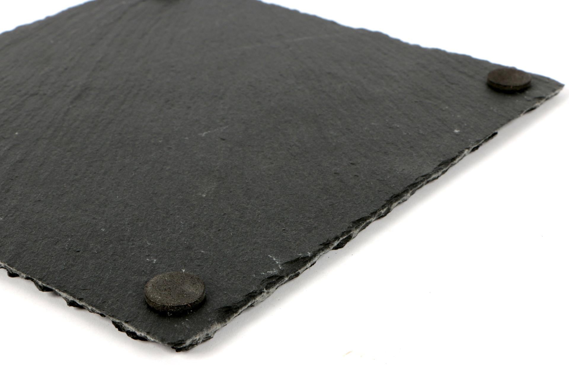 Import Tavola Professional Piatto Quadrato 20 x 20 cm In Ardesia Naturale - Set 6 Pz 5