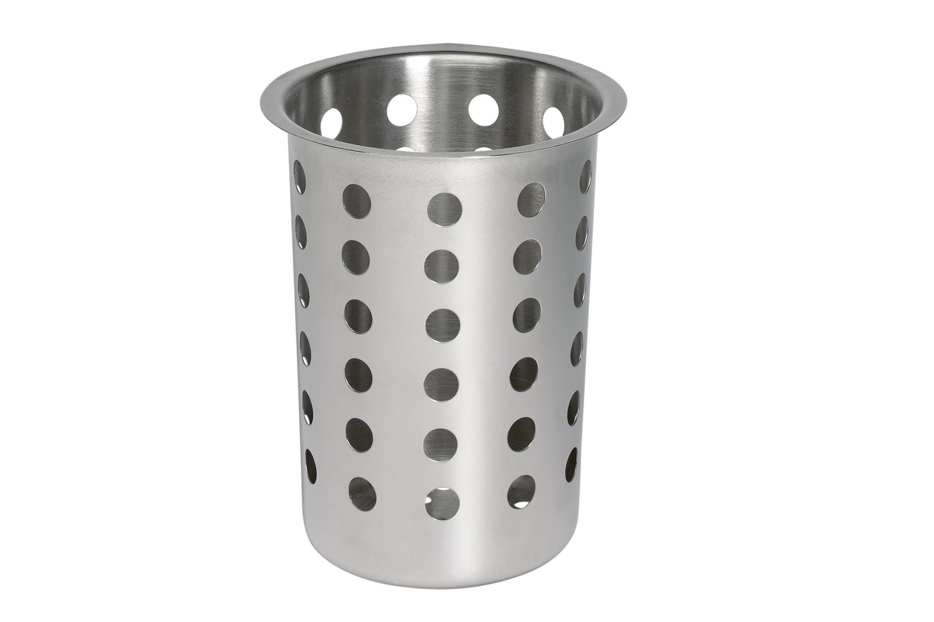 APS Cestino Portaposate Tondo Inox Satinato H.13.7 cm - Ø9.7 cm