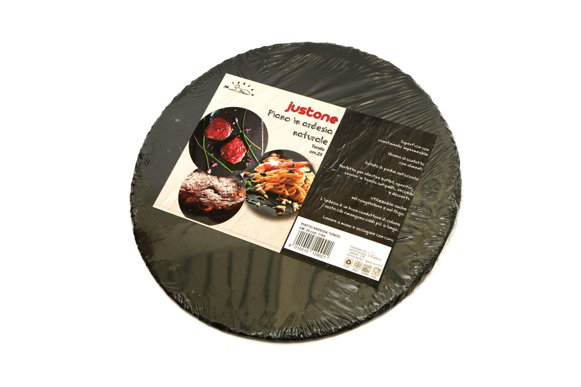 Import Tavola Professional JustOne Piatto Ardesia Rotondo Ø25 cm - Piatto In Ardesia Naturale - Set 6 Pz 3