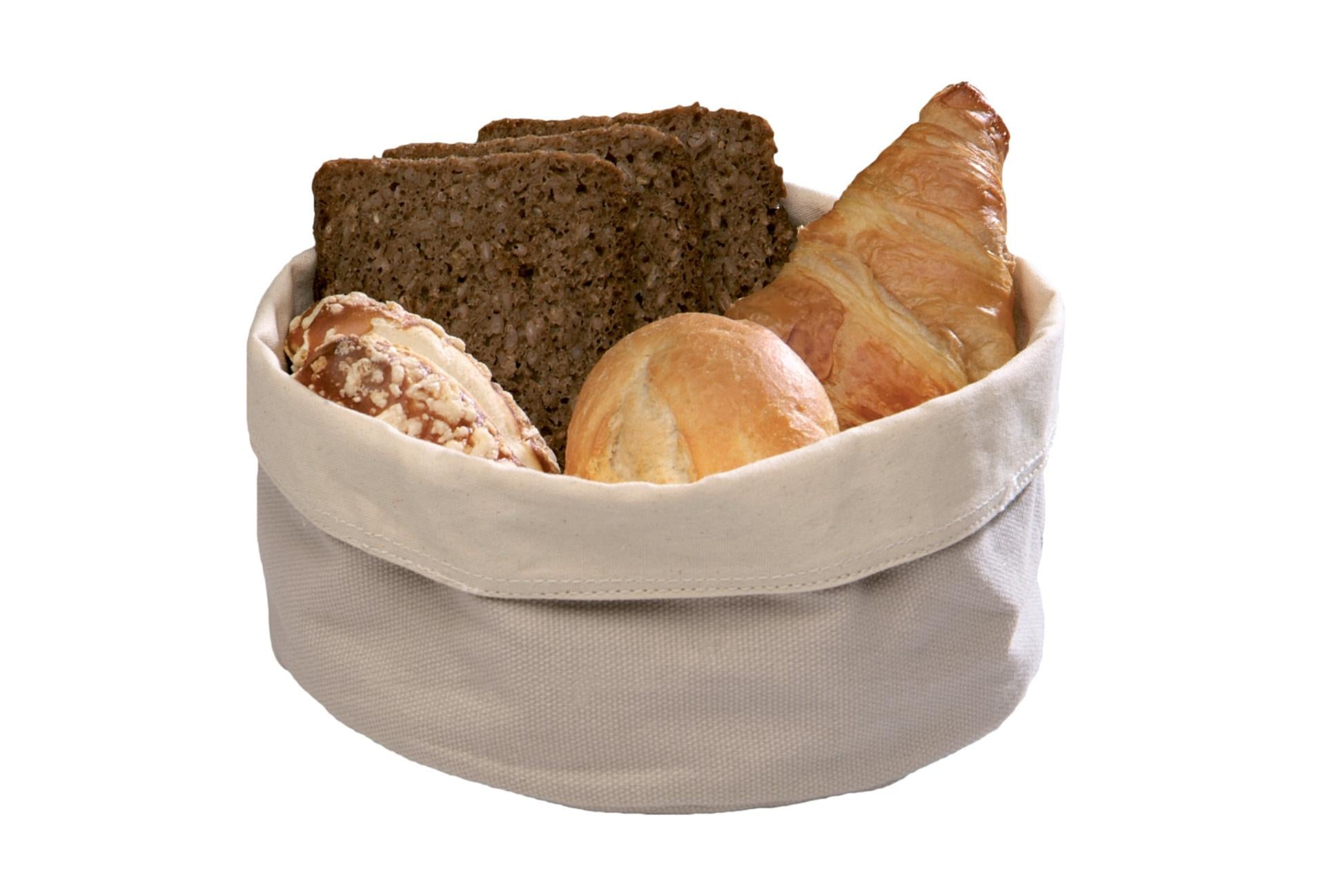 APS Porta Pane Tondo In Cotone Beige - 17 x H.11 cm Per Interno ed Esterno