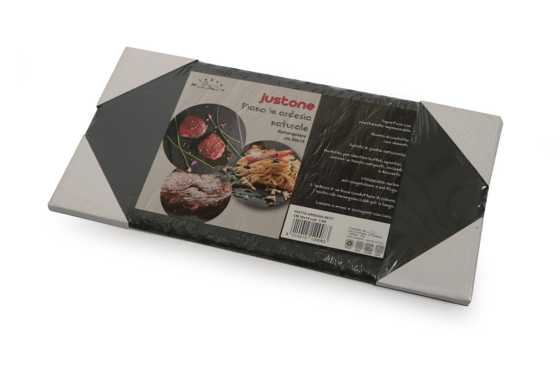 Import Tavola Professional Piatto Rettangolare Ardesia 30 x 15 cm In Ardesia Naturale - Set 6 Pz 4