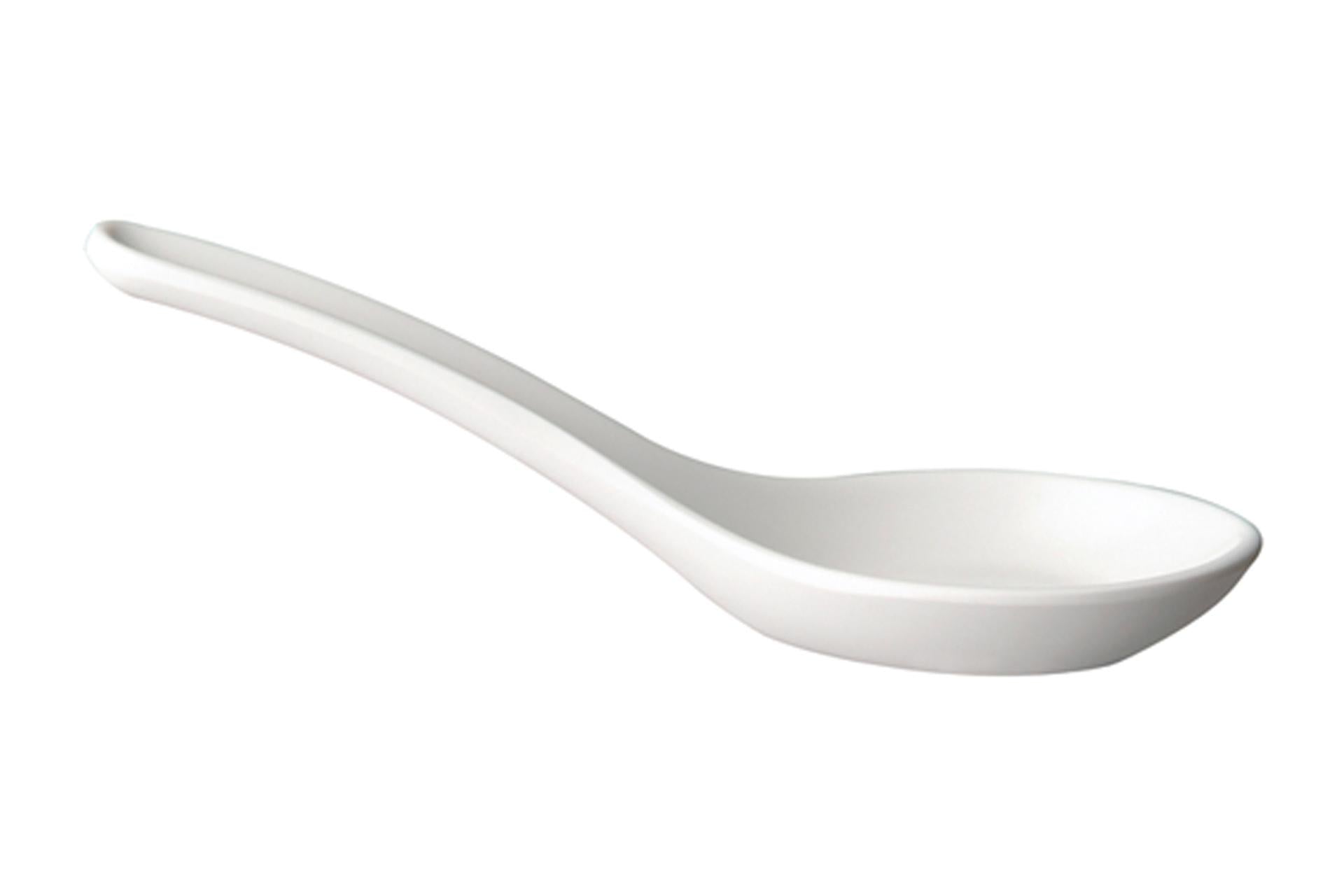 APS Hong Kong Cucchiaio In Melamina Bianco - 13.5 x 4.5 cm - Set 60 Pz