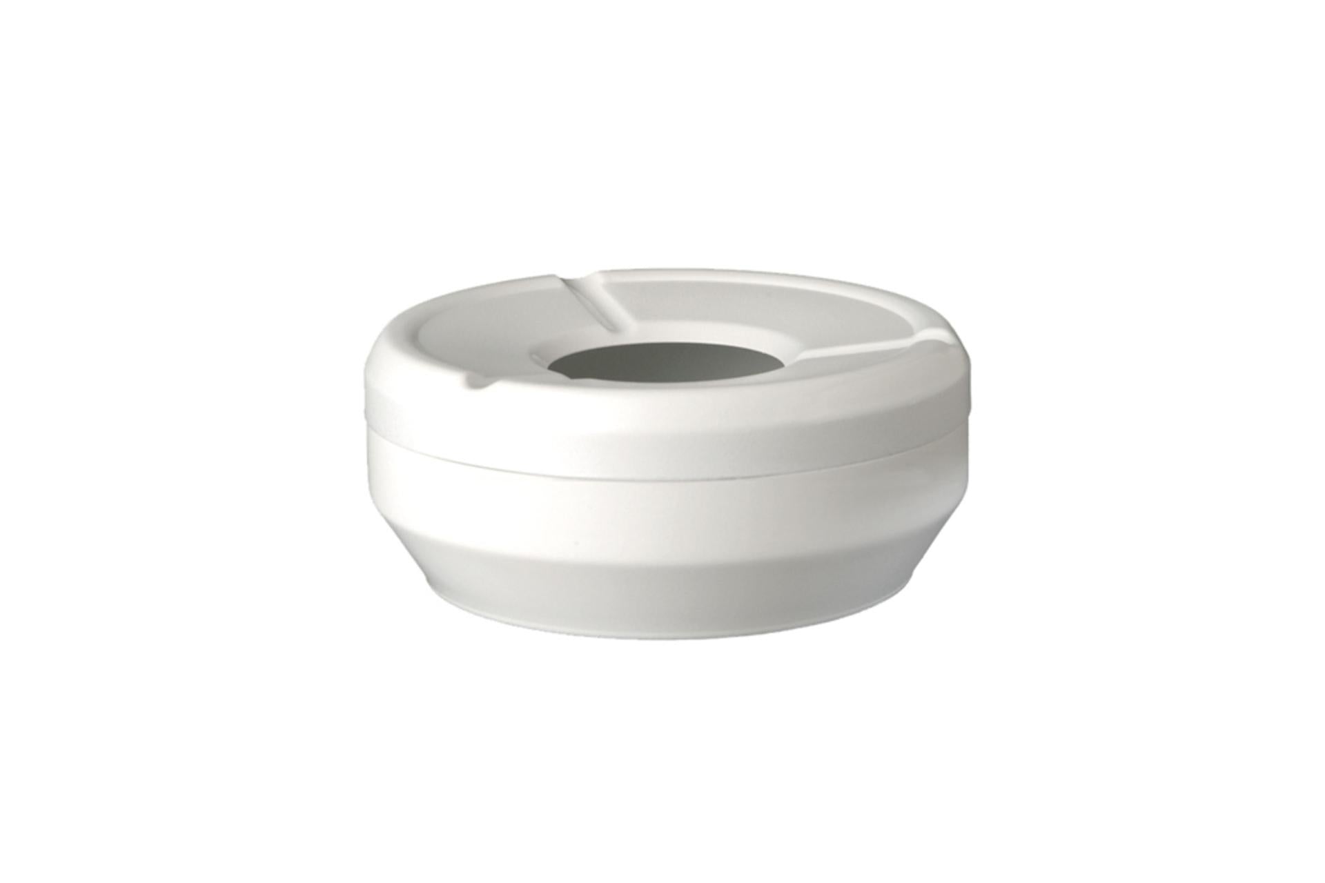 APS Posacenere Impilabile Ø10 cm - H.4 cm In Melamina Bianca