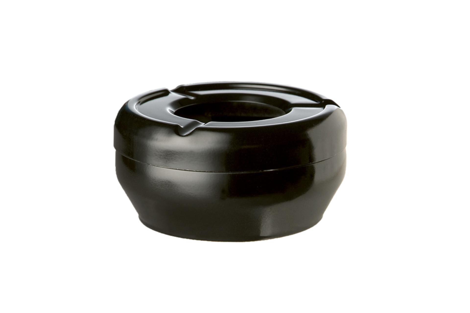 APS Posacenere Impilabile Ø10 cm - H.4 cm In Melamina Nera